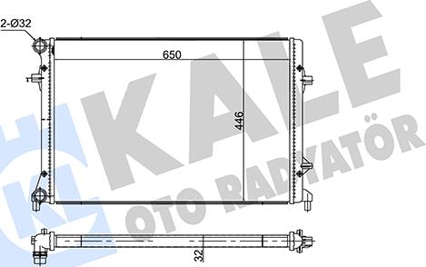 KALE OTO RADYATÖR 354240 - Radiators, Motora dzesēšanas sistēma www.autospares.lv