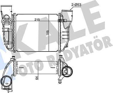 KALE OTO RADYATÖR 355010 - Starpdzesētājs www.autospares.lv