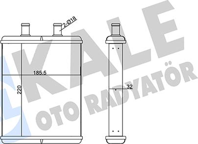 KALE OTO RADYATÖR 355250 - Siltummainis, Salona apsilde www.autospares.lv