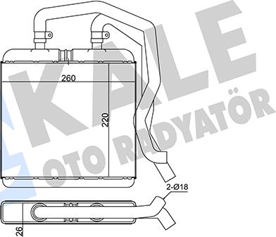 KALE OTO RADYATÖR 355285 - Siltummainis, Salona apsilde www.autospares.lv