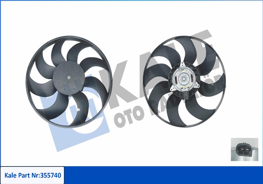 KALE OTO RADYATÖR 355740 - Ventilators, Motora dzesēšanas sistēma www.autospares.lv