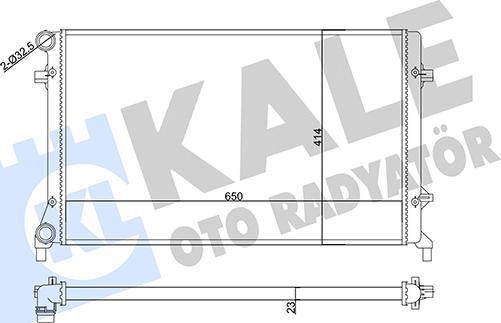 KALE OTO RADYATÖR 356920 - Radiators, Motora dzesēšanas sistēma www.autospares.lv