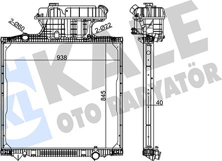 KALE OTO RADYATÖR 350270 - Radiators, Motora dzesēšanas sistēma www.autospares.lv