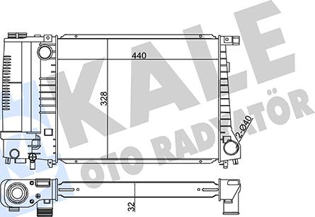 KALE OTO RADYATÖR 351865 - Radiators, Motora dzesēšanas sistēma www.autospares.lv