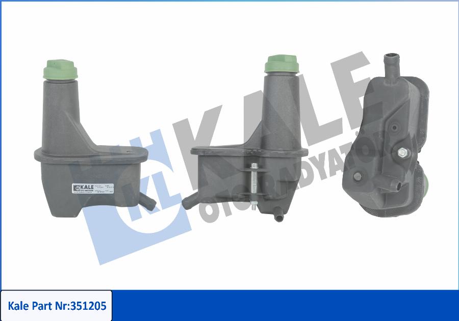 KALE OTO RADYATÖR 351205 - Kompensācijas tvertne, Stūres past. hidrauliskā eļļa www.autospares.lv