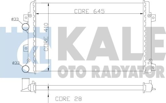 KALE OTO RADYATÖR 353500 - Radiators, Motora dzesēšanas sistēma www.autospares.lv