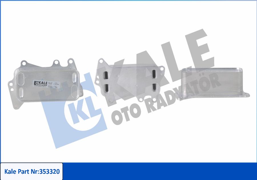 KALE OTO RADYATÖR 353320 - Eļļas radiators, Motoreļļa www.autospares.lv