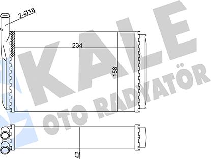 KALE OTO RADYATÖR 352025 - Siltummainis, Salona apsilde www.autospares.lv