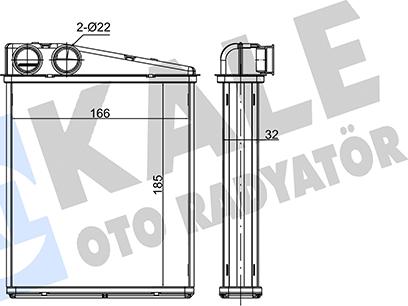 KALE OTO RADYATÖR 352125 - Siltummainis, Salona apsilde www.autospares.lv