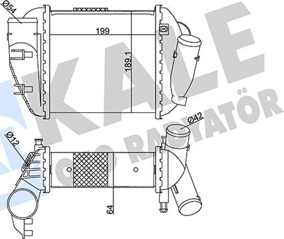 KALE OTO RADYATÖR 352390 - Starpdzesētājs www.autospares.lv