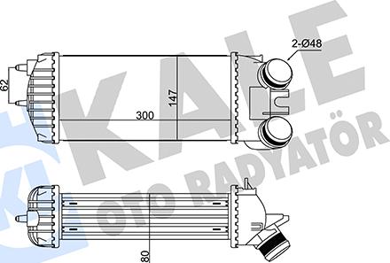 KALE OTO RADYATÖR 352310 - Starpdzesētājs www.autospares.lv