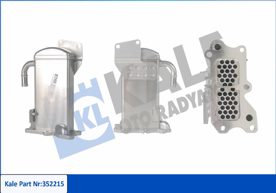 KALE OTO RADYATÖR 352215 - Radiators, Izplūdes gāzu recirkulācija www.autospares.lv