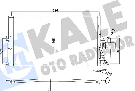 KALE OTO RADYATÖR 357880 - Kondensators, Gaisa kond. sistēma autospares.lv