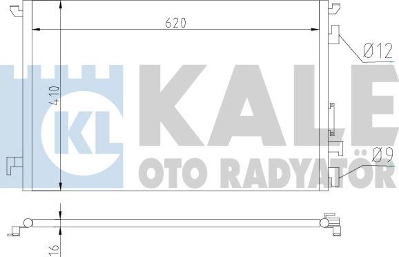 KALE OTO RADYATÖR 389000 - Kondensators, Gaisa kond. sistēma www.autospares.lv