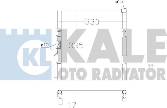 KALE OTO RADYATÖR 386800 - Kondensators, Gaisa kond. sistēma www.autospares.lv