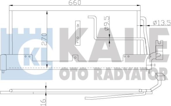 KALE OTO RADYATÖR 388800 - Kondensators, Gaisa kond. sistēma www.autospares.lv