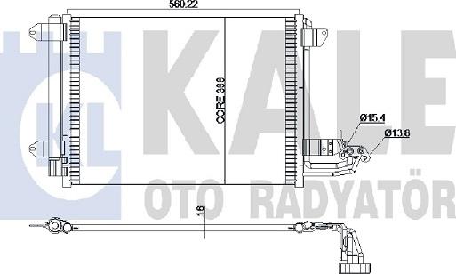 KALE OTO RADYATÖR 375400 - Kondensators, Gaisa kond. sistēma autospares.lv