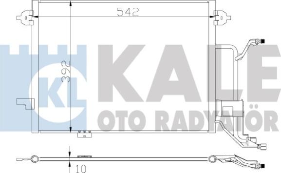 KALE OTO RADYATÖR 375500 - Kondensators, Gaisa kond. sistēma www.autospares.lv