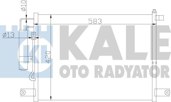 KALE OTO RADYATÖR 377000 - Kondensators, Gaisa kond. sistēma www.autospares.lv