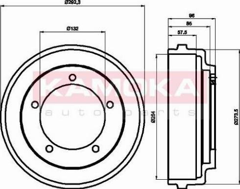 Kamoka 104042 - Bremžu trumulis www.autospares.lv