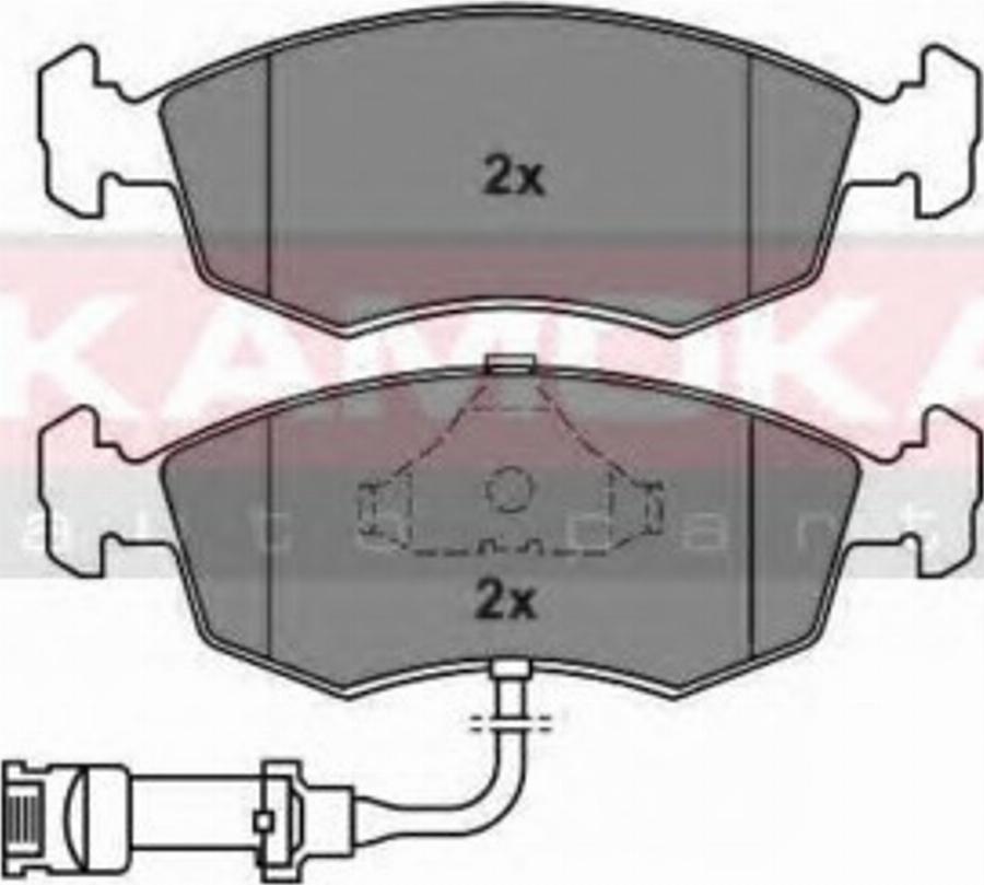 Kamoka 101552 - Bremžu uzliku kompl., Disku bremzes www.autospares.lv