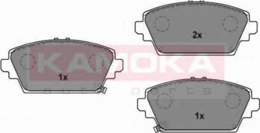 Kamoka 1016372 - Bremžu uzliku kompl., Disku bremzes www.autospares.lv