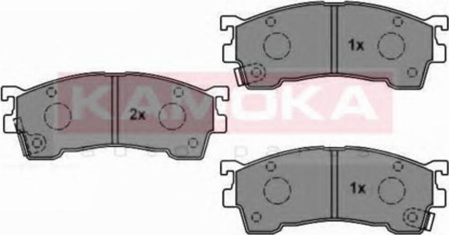 Kamoka 1011900 - Brake Pad Set, disc brake www.autospares.lv