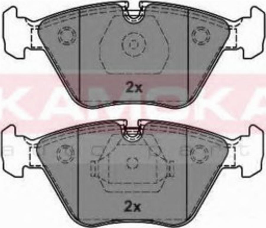 Kamoka 1011558 - Тормозные колодки, дисковые, комплект www.autospares.lv