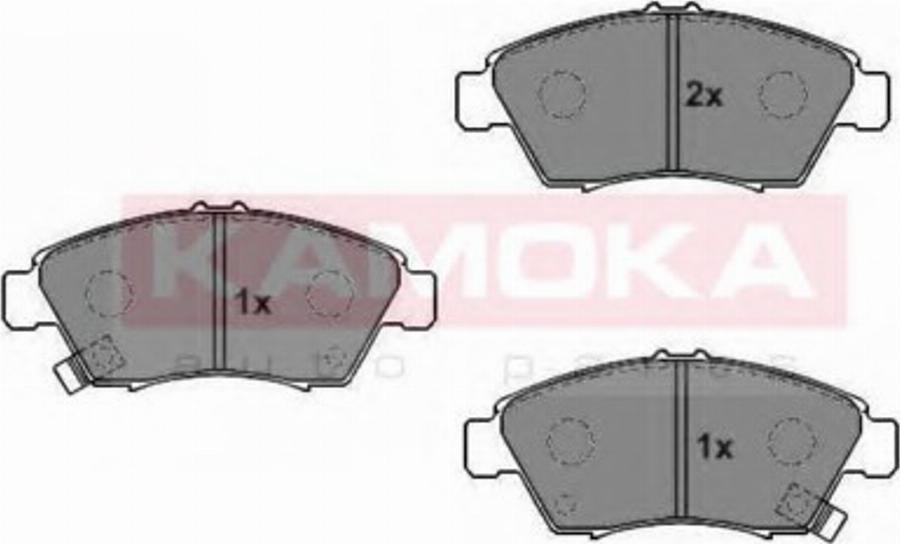 Kamoka 1011552 - Brake Pad Set, disc brake www.autospares.lv