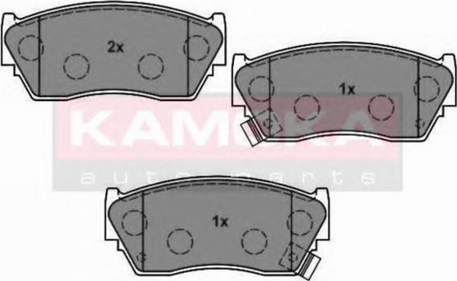 Kamoka 1011526 - Bremžu uzliku kompl., Disku bremzes www.autospares.lv