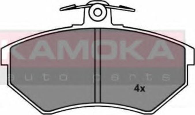 Kamoka 1011814 - Тормозные колодки, дисковые, комплект www.autospares.lv