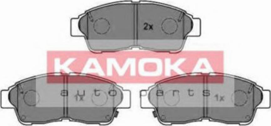 Kamoka 1011734 - Тормозные колодки, дисковые, комплект www.autospares.lv