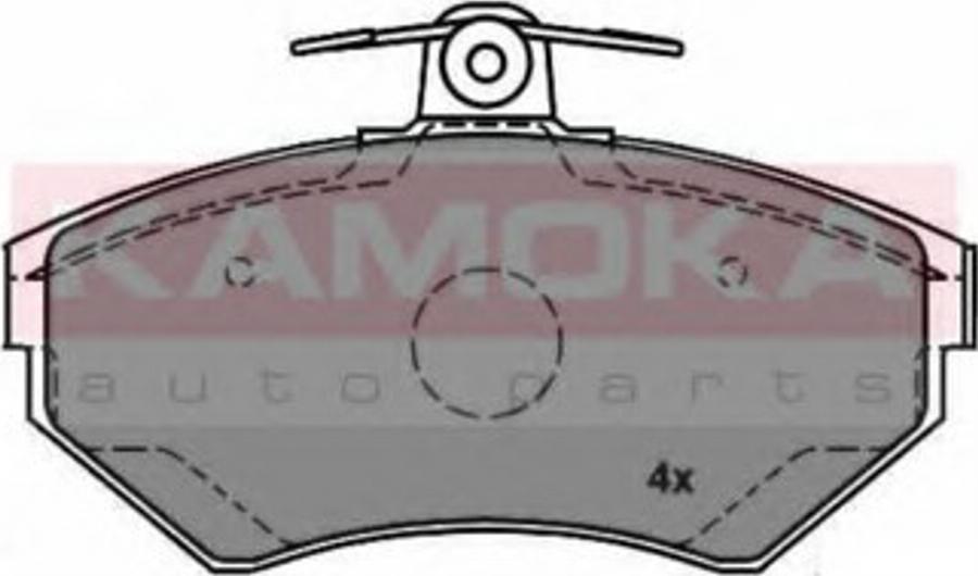 Kamoka 1012578 - Тормозные колодки, дисковые, комплект www.autospares.lv