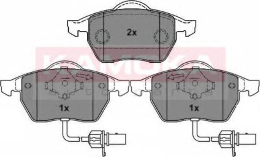 Kamoka 1012646 - Bremžu uzliku kompl., Disku bremzes autospares.lv