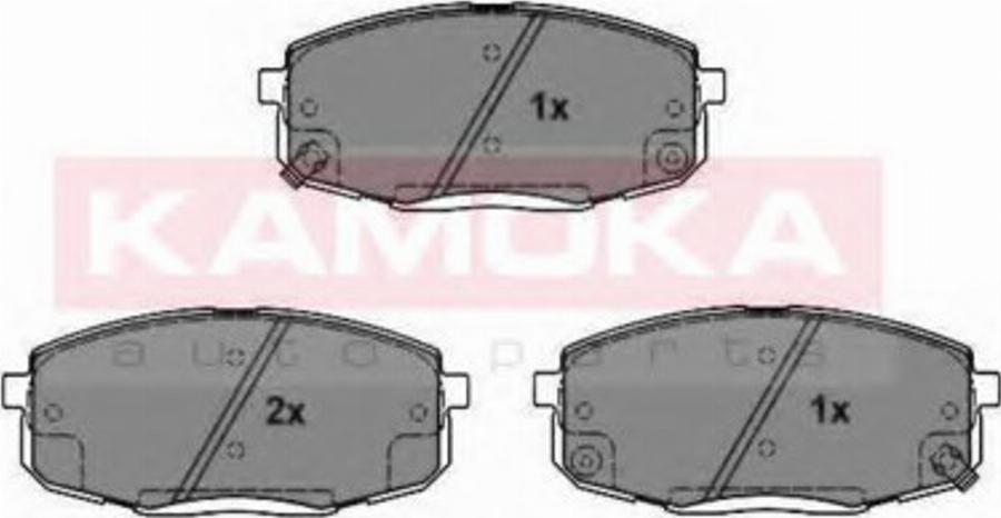 Kamoka 101202 - Bremžu uzliku kompl., Disku bremzes www.autospares.lv