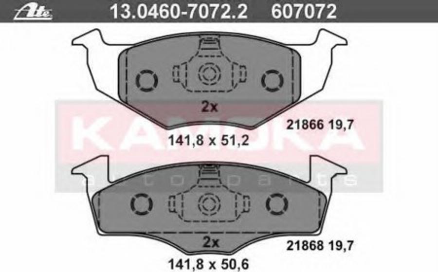 Kamoka 1012108 - Brake Pad Set, disc brake www.autospares.lv