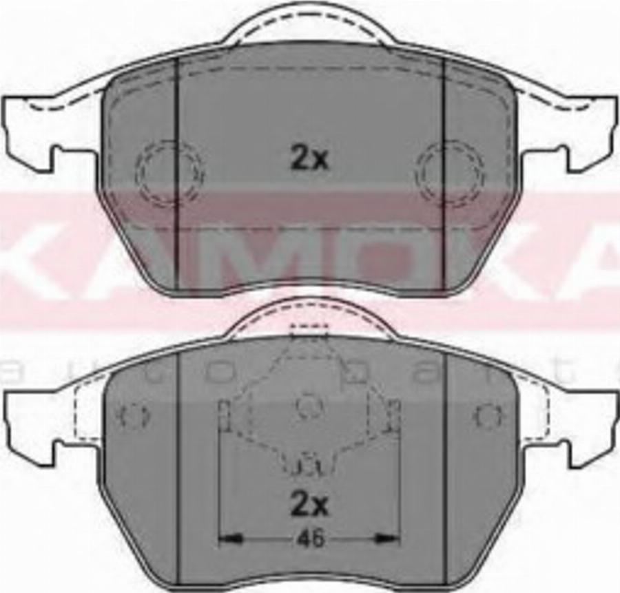 Kamoka 1012334 - Bremžu uzliku kompl., Disku bremzes www.autospares.lv