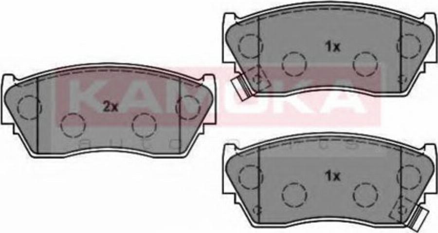 Kamoka 1012206 - Bremžu uzliku kompl., Disku bremzes www.autospares.lv