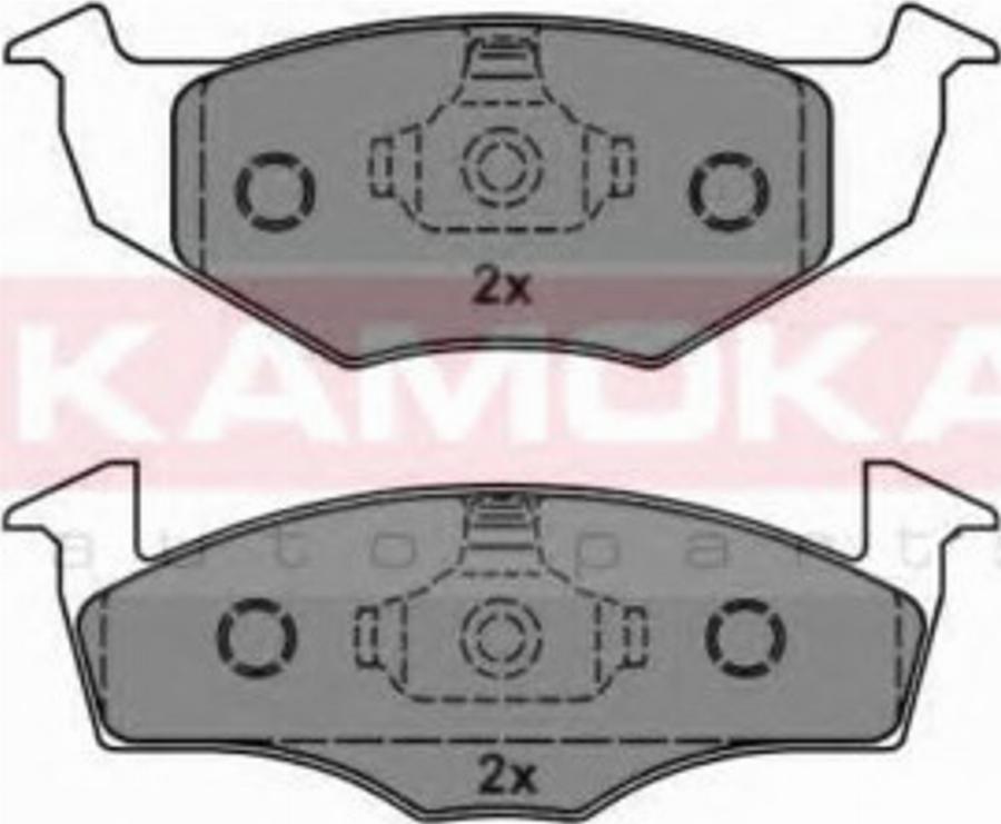 Kamoka 1012202 - Тормозные колодки, дисковые, комплект www.autospares.lv