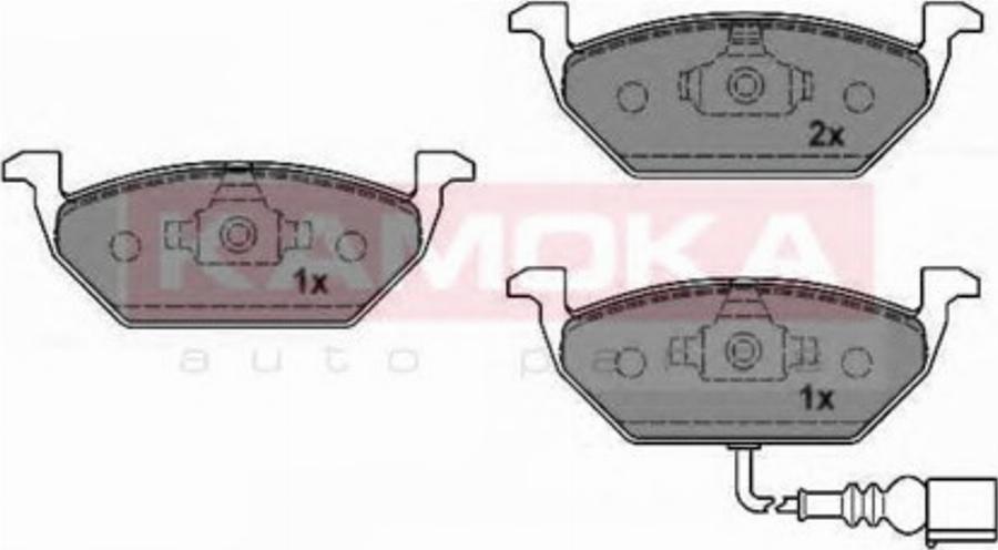 Kamoka 1012796 - Bremžu uzliku kompl., Disku bremzes www.autospares.lv