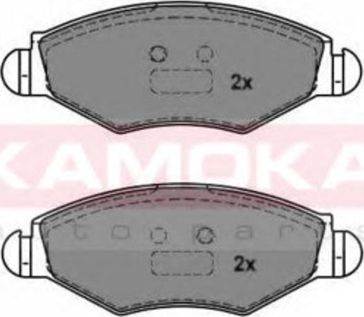 Kamoka 1012756 - Тормозные колодки, дисковые, комплект www.autospares.lv