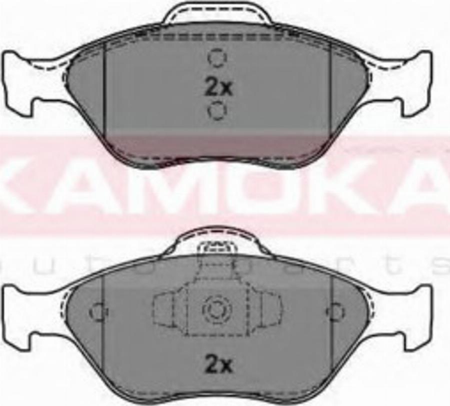 Kamoka 1012788 - Тормозные колодки, дисковые, комплект www.autospares.lv