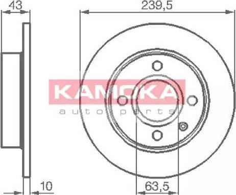 Kamoka 103416 - Bremžu diski www.autospares.lv