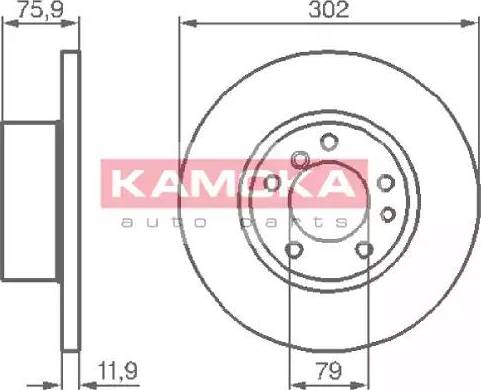 Kamoka 103420 - Bremžu diski www.autospares.lv