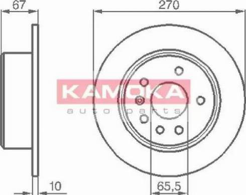 Kamoka 103478 - Bremžu diski www.autospares.lv