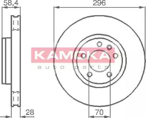 Kamoka 103660 - Bremžu diski www.autospares.lv