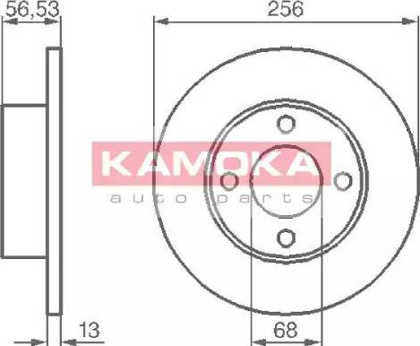 Kamoka 103636 - Bremžu diski www.autospares.lv