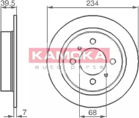 Kamoka 1031580 - Bremžu diski autospares.lv