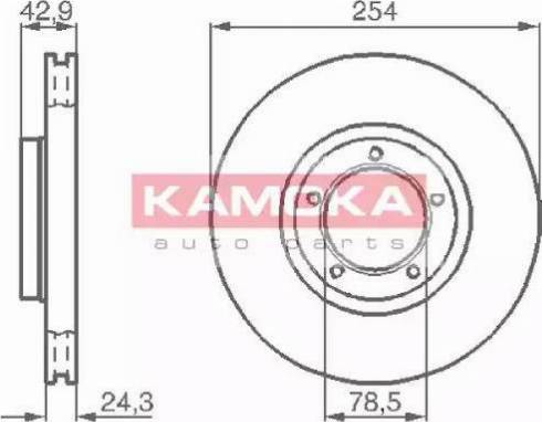 Kamoka 1031696 - Bremžu diski www.autospares.lv