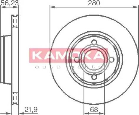 Kamoka 1031034 - Bremžu diski www.autospares.lv